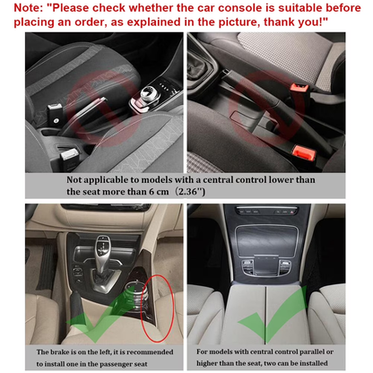 2 Pack Car Seat Gap Filler Organizer with Cup Holder Front Seat Organizer Storage Box
