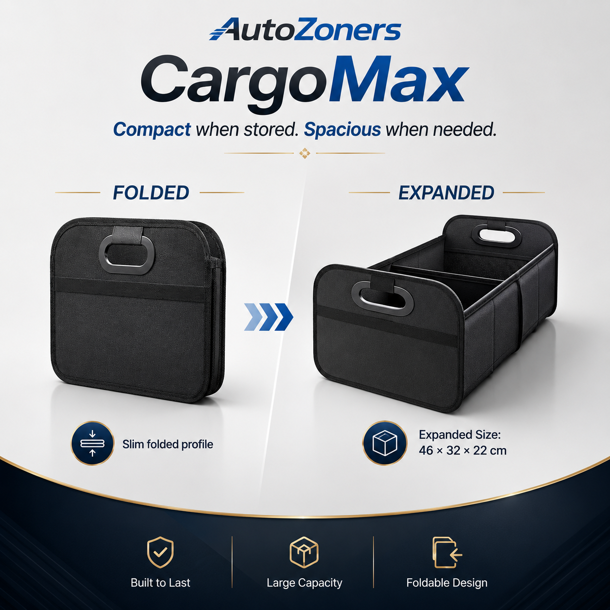 Foldable Car Trunk Organizer