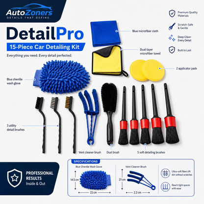 Car Detailing Brush Kit