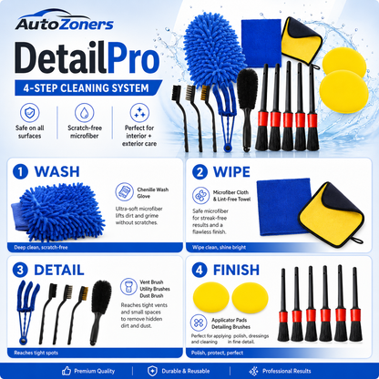 Car Detailing Brush Kit