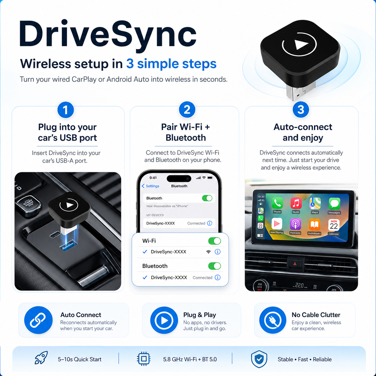 Wireless CarPlay Adapter