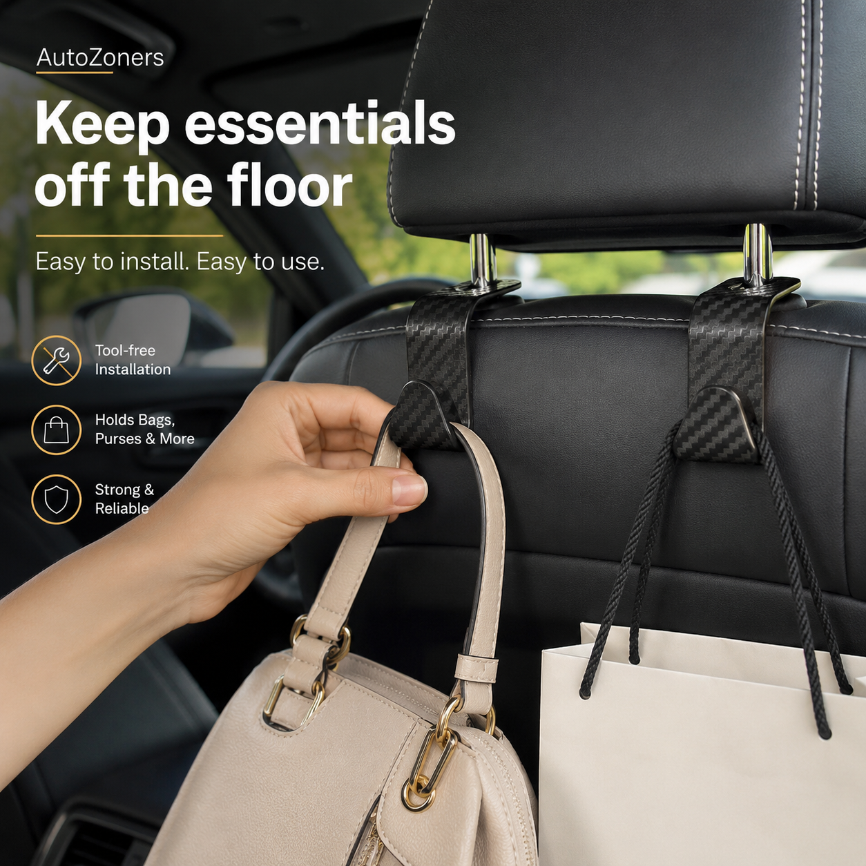 Car Headrest Hooks