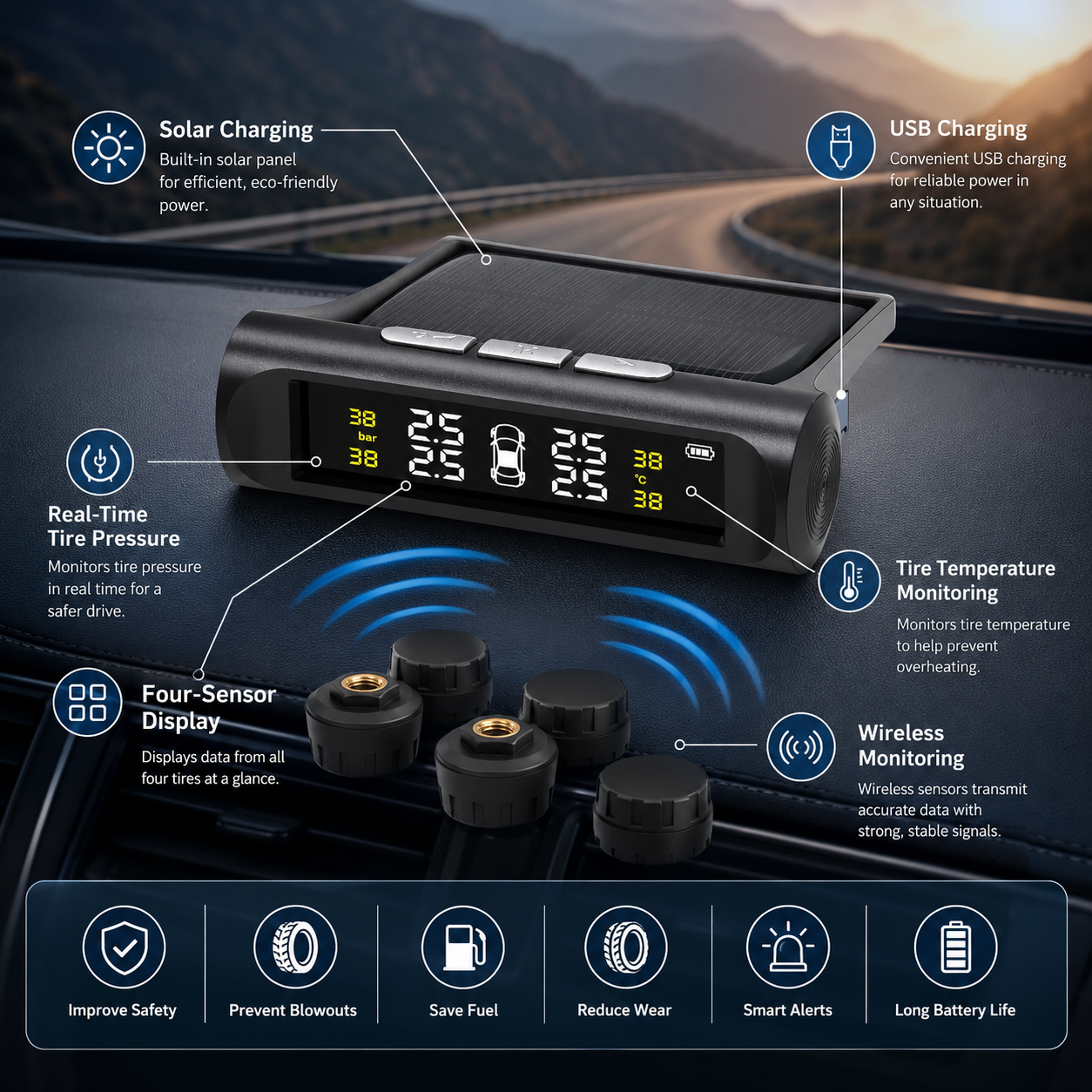 TPMS Tire Pressure Monitor