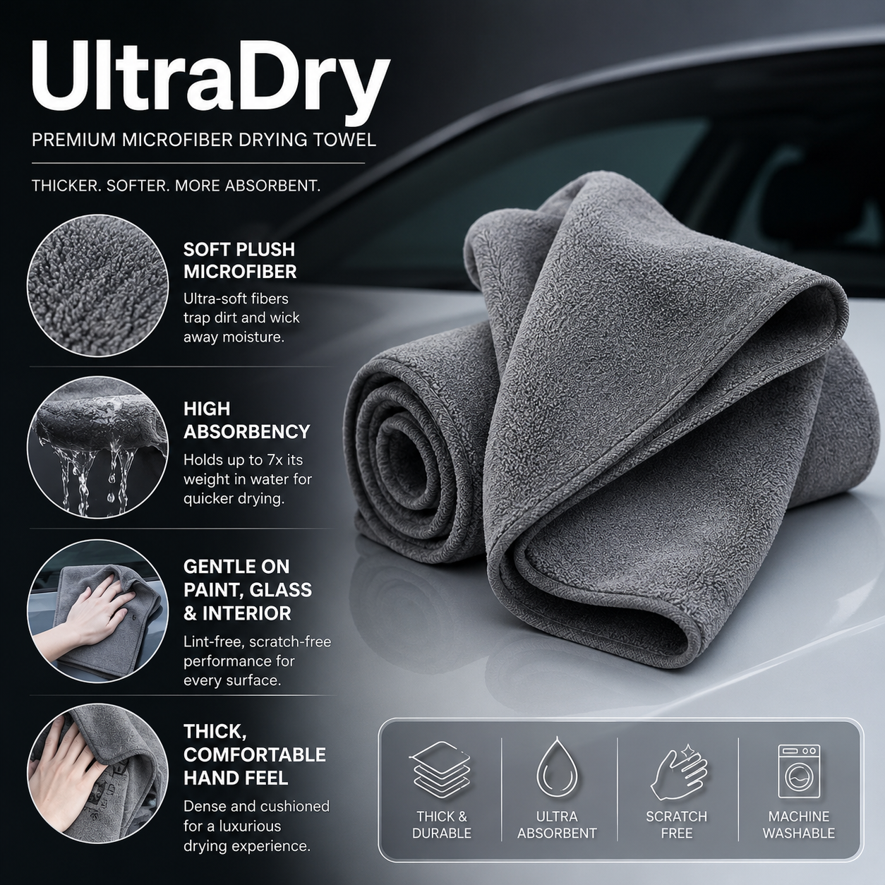 Premium Microfiber Drying Towel