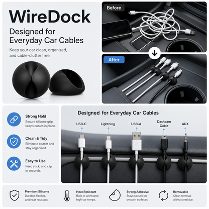 Car Cable Organizer