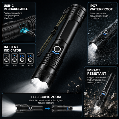 Rechargeable Emergency Flashlight