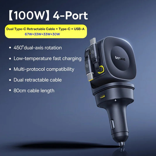 100W USB-C Car Charger